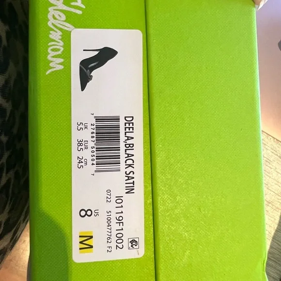 Sam Edelman Deela Black Satin pump size 8 - Picture 2 of 5